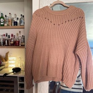 Large knitted sweater